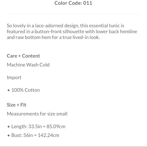 New free people tunic crochet oversized xs $168 - Picture 4 of 7